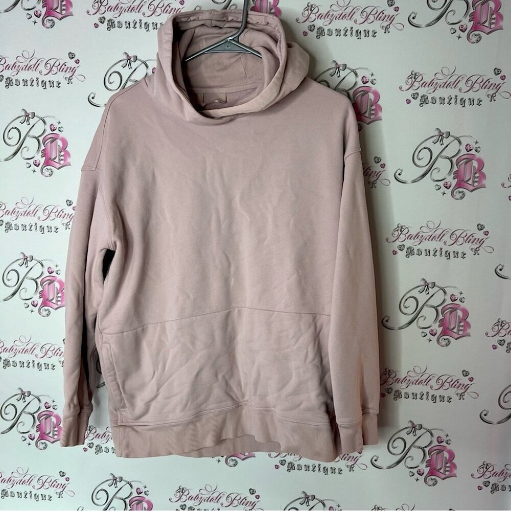 Lululemon sweater Pink Hoodie blush pockets pull over